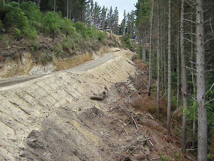 3.8 Manual design method: Stepping out a roadline on a topo • NZ Forest  Road Engineering Manual