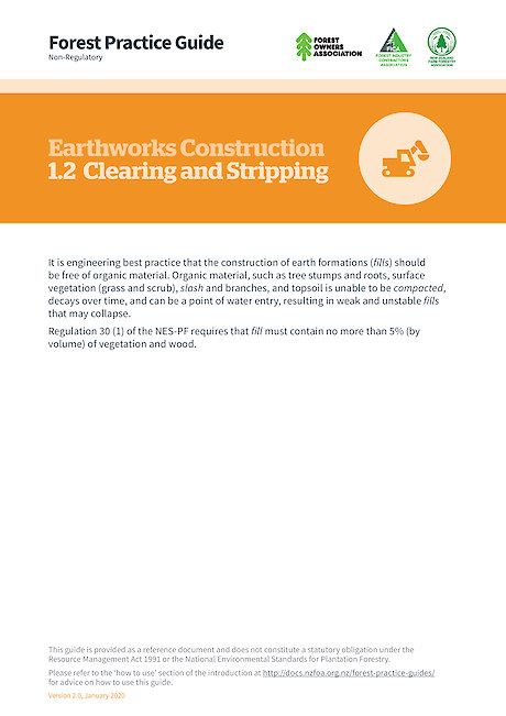 1.2 Earthworks Construction – Clearing and Stripping (2.0)