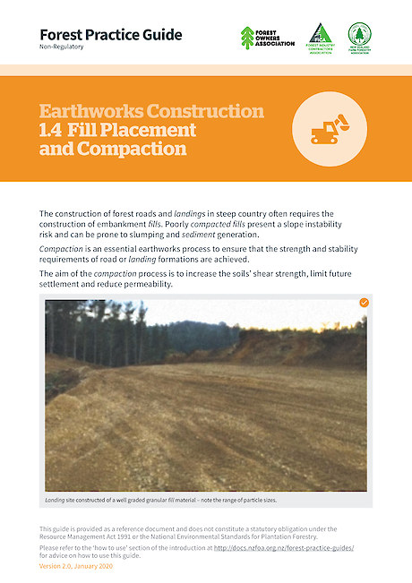 1.4 Earthworks Construction – Fill Construction and Compaction (2.0)