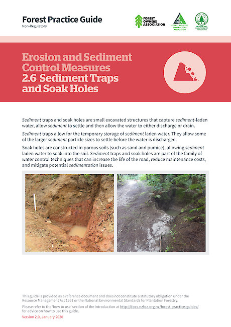2.6 Erosion and Sediment Control Measures – Sediment Traps and Soak Holes (2.0)
