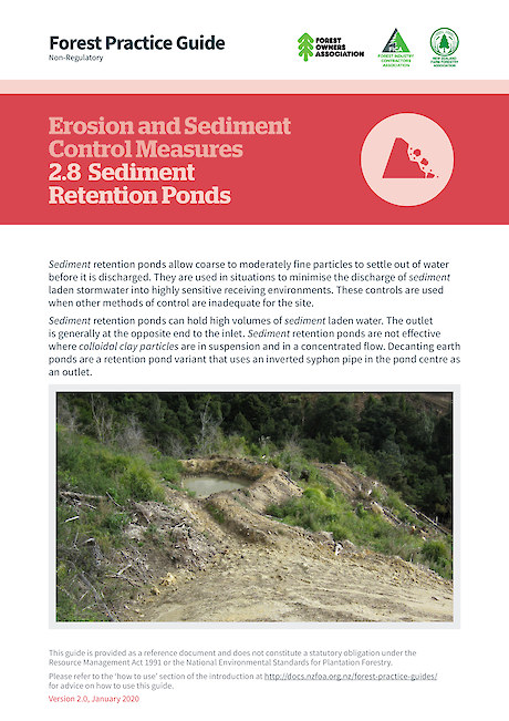 2.8 Erosion and Sediment Control Measures – Sediment Retention Ponds (2.0)