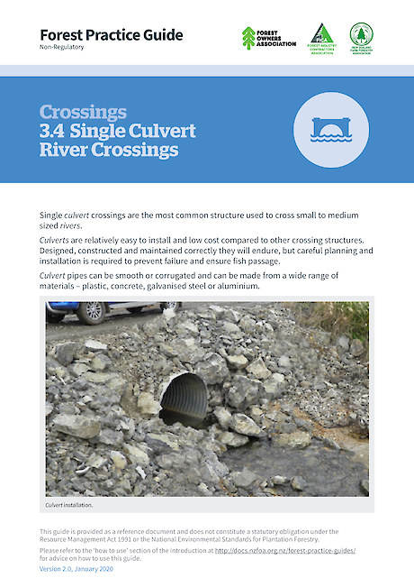 3.4 Crossings – Single Culvert River Crossings (2.0)