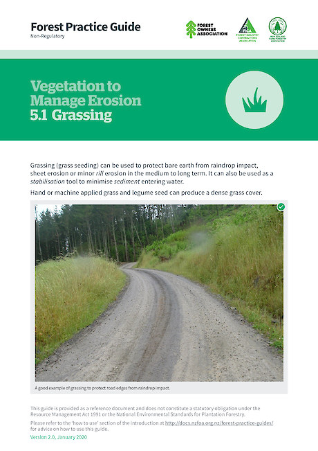 5.1 Vegetation to Manage Erosion – Grassing (2.0)