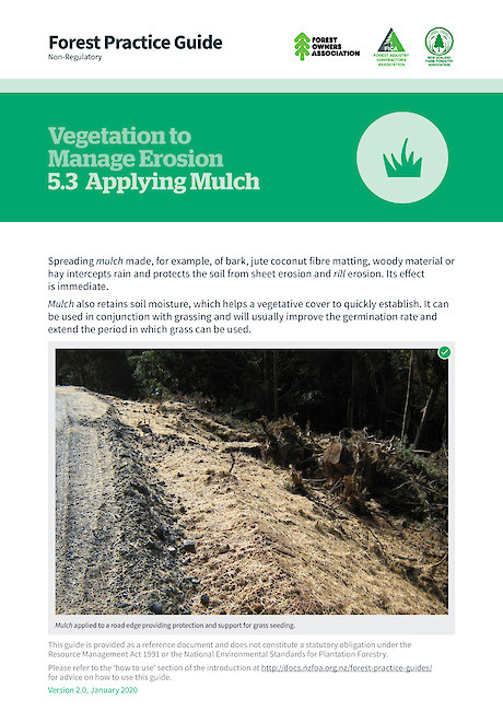 5.3 Vegetation to Manage Erosion – Applying Mulch (2.0)